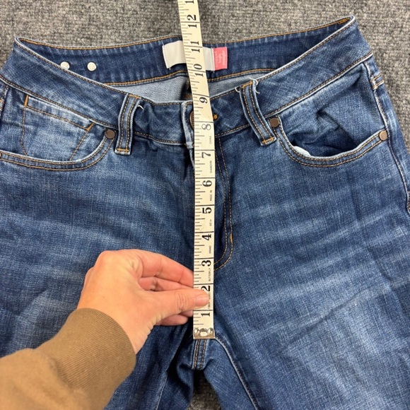 CABI Women’s Denim Cropped High Straight Raw Hem Jeans size: 4 - Picture 5 of 8